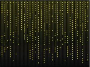 Abstract matrix computer background for your design
